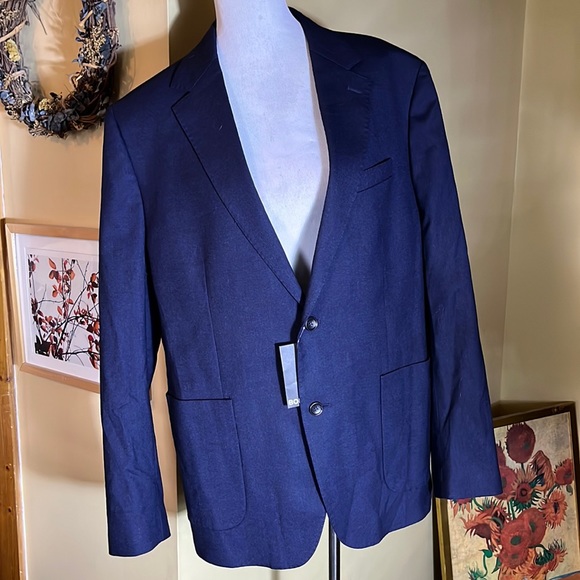 BONOBOS Size 44R Stretch Wool Suit Jacket Standard Fit...